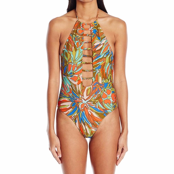 Volcom Other - Volcom NWT Faded Flowers One-Piece Swimsuit L
